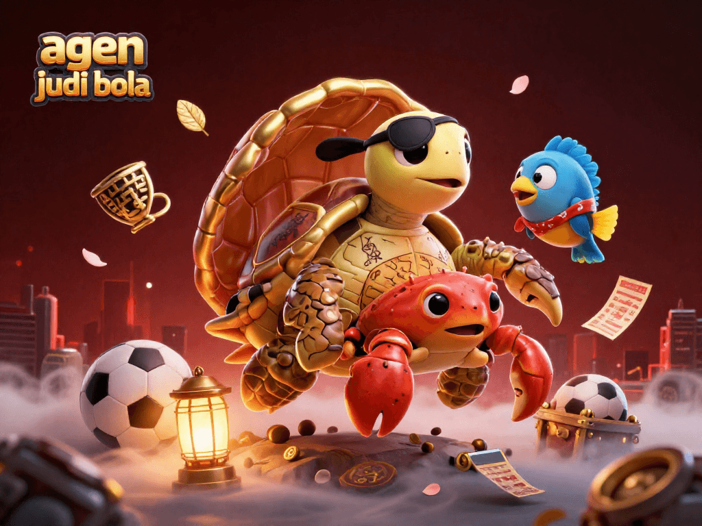 Engage in thrilling sports betting with agen judi bola, featuring dynamic characters and exciting elements.