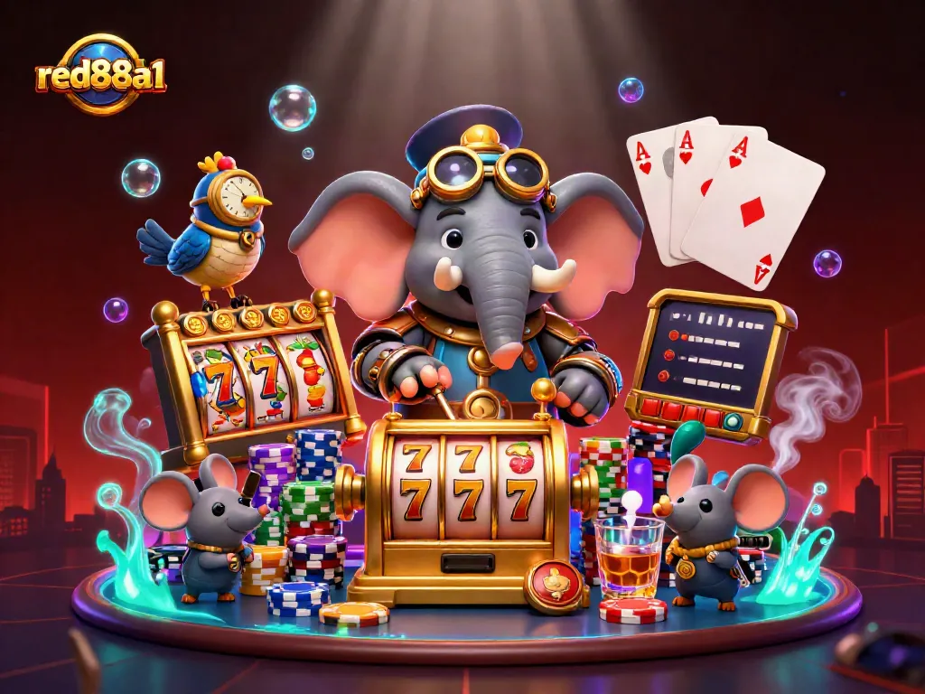 Experience thrilling gameplay at red88a1 with vibrant cartoon characters and exciting slot visuals