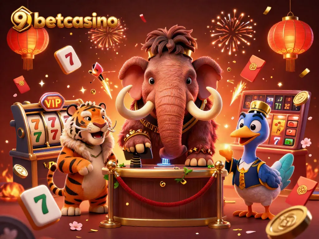 Experience thrilling adventures at 9betcasino with dynamic VIP characters and exciting gambling elements.
