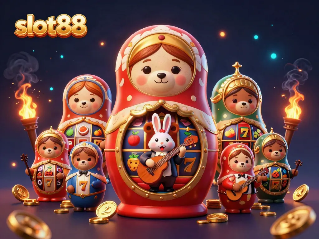 Spin the vibrant slot88 reels with cartoon bears and golden themes blending excitement and luck.