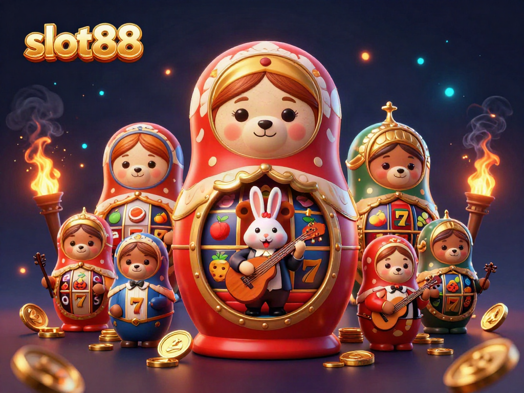 Spin the vibrant slot88 reels with cartoon bears and golden themes blending excitement and luck.