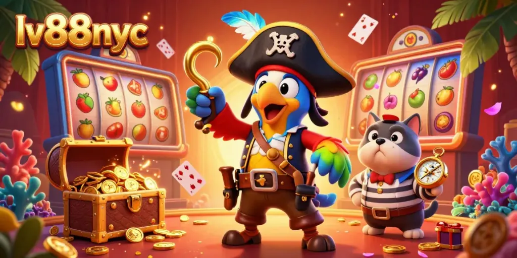 Experience the vibrant casino excitement of lv88nyc with dynamic characters and dazzling gaming elements.
