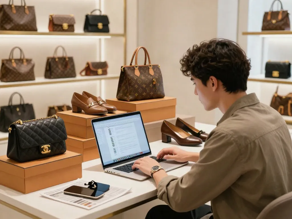 Explore top-quality Prime reps bags and shoes in a cozy online shopping environment.