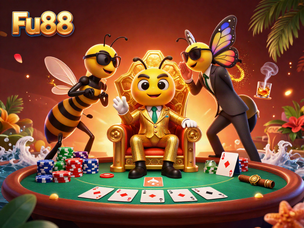 Experience the thrilling Fu88 bumblebee mob boss scene in a vibrant casino atmosphere.