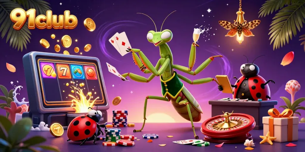Experience thrilling gameplay at 91club with vibrant slots and interactive characters.