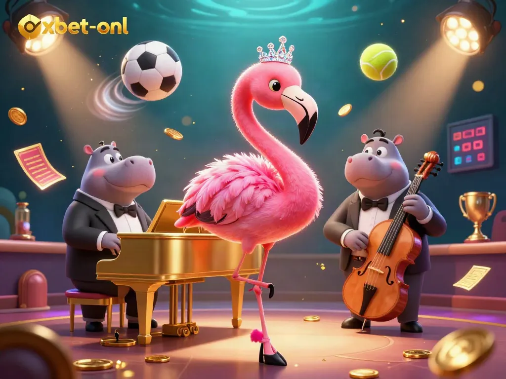 Experience thrilling gameplay at oxbet-onl with vibrant characters and dynamic casino elements in a lively scene.