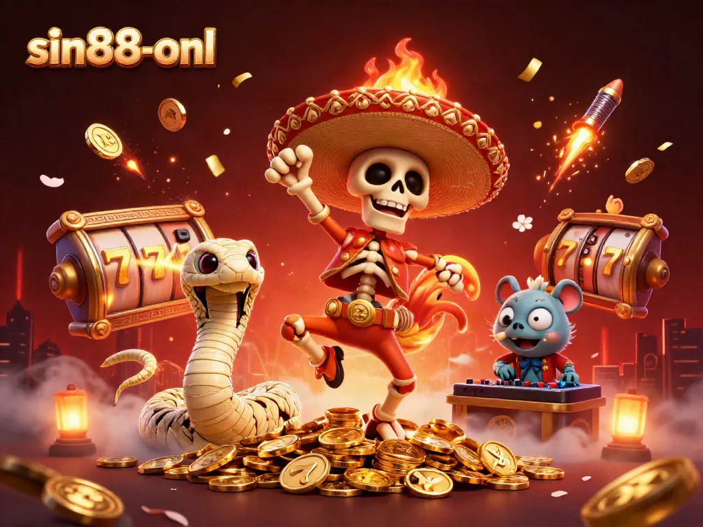 Win big at sin88-onl in this vibrant 3D casino scene featuring thrilling action and colorful elements.