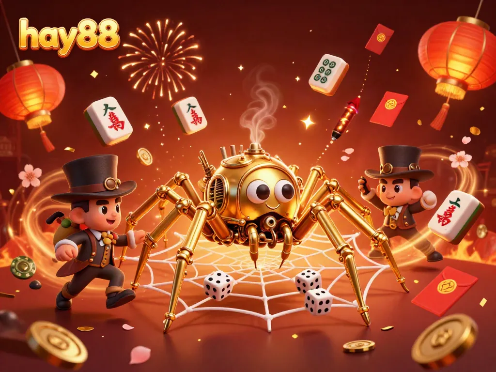Experience thrilling gameplay at hay88 with vibrant 3D casino elements and unique characters.