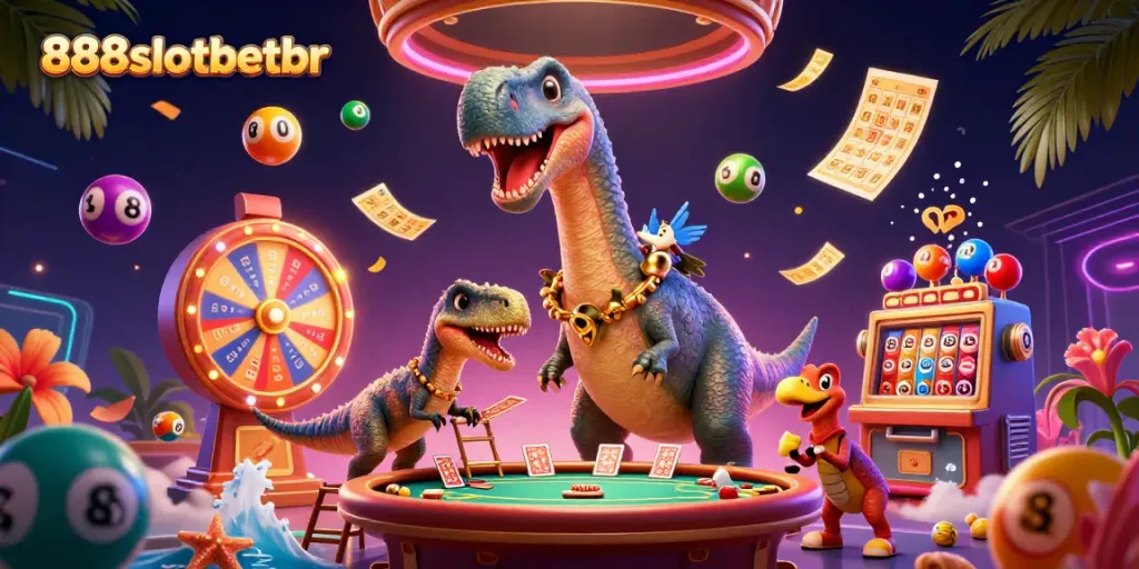 Experience excitement at 888slotbetbr with lively 3D casino characters and dynamic gameplay elements.