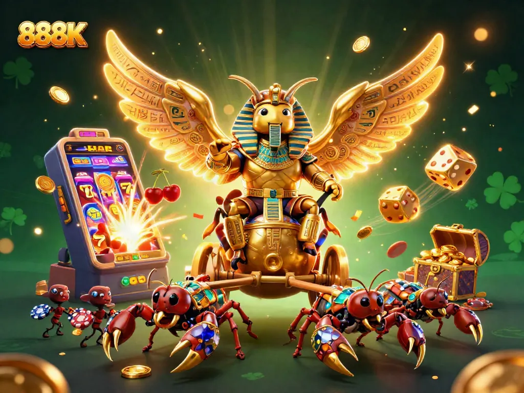Experience the thrill of 888K casino with jackpot slots, colorful games, and unique characters.