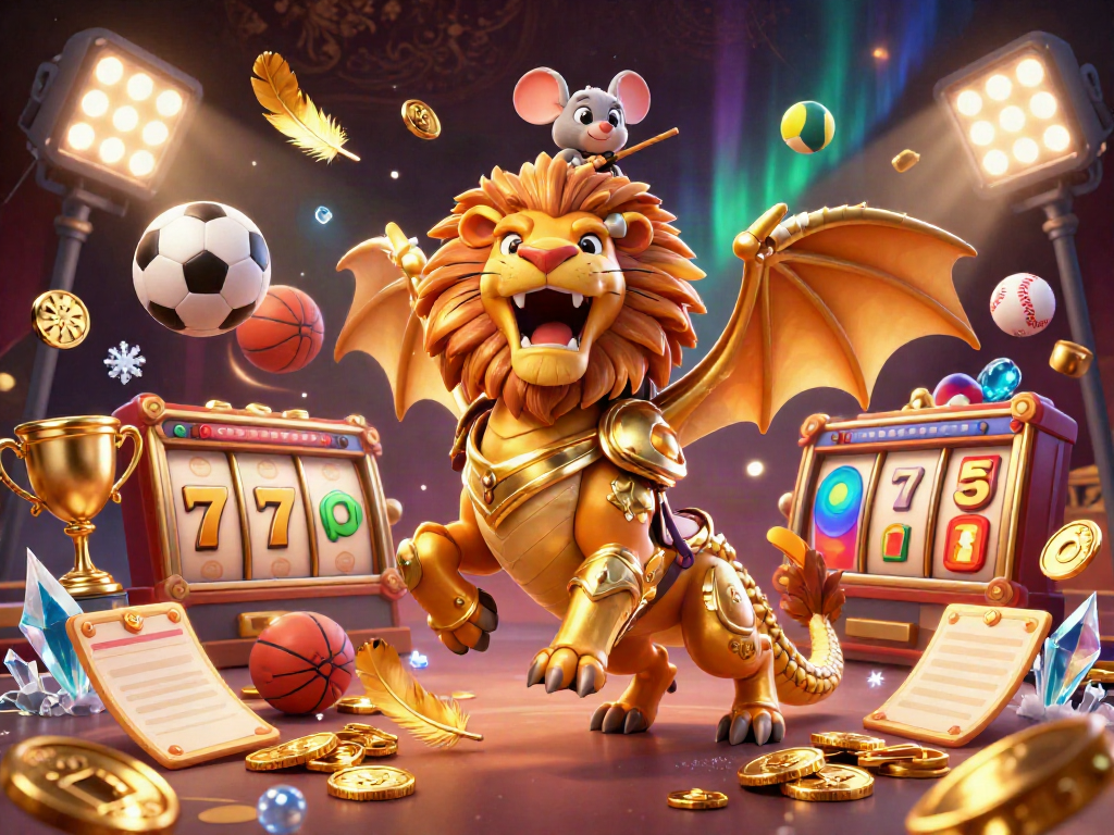 Experience thrilling action with slot bonus new member featuring dynamic chimera and slot symbols.